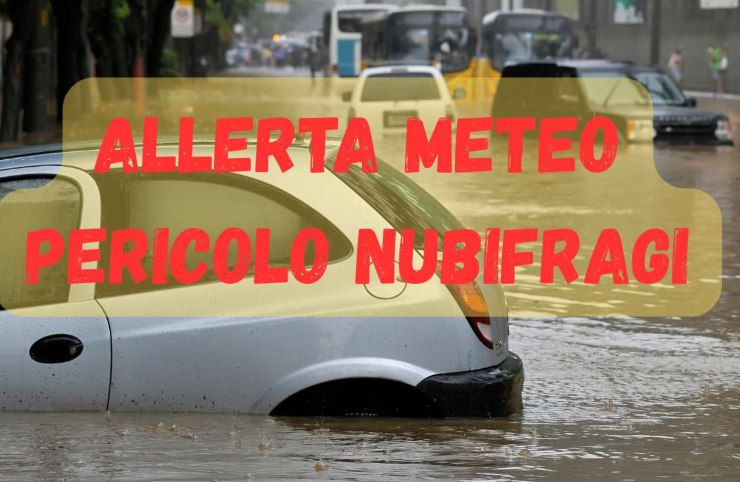 Meteo: pericolo nubifragi