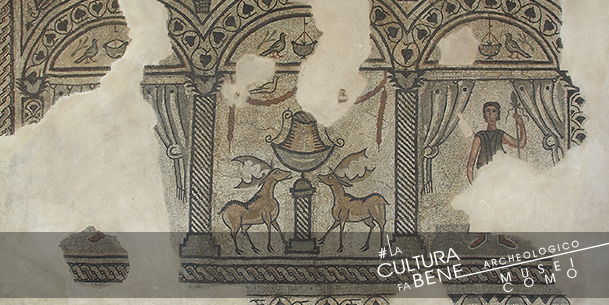 Antico mosaico del Museo Giovio per augurare buona Pasqua