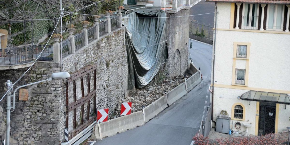 Frana di Argegno, la fine del cantiere in piena estate. Previste chiusure notturne