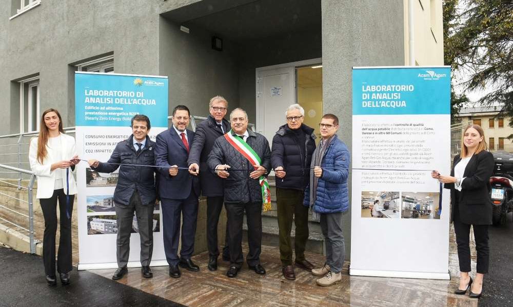 Laboratorio di analisi dell’acqua potabile, inaugurata la nuova sede da Acsm Agam