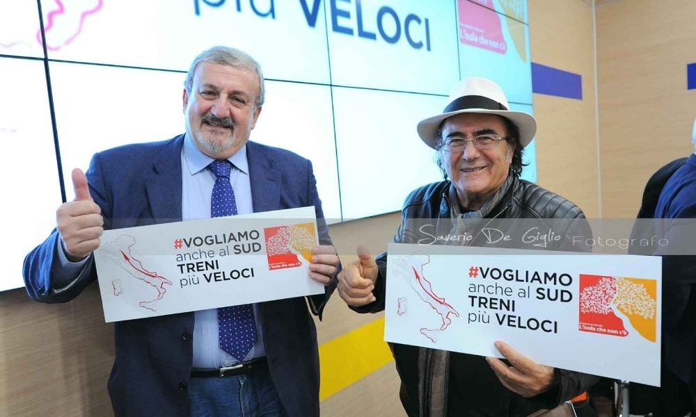 Al Bano testimonial alta velocità al Sud