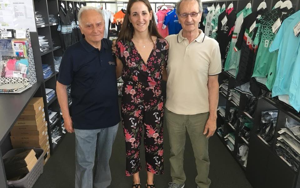 La ciclista Alice Gasparini ospite al Museo del Ghisallo