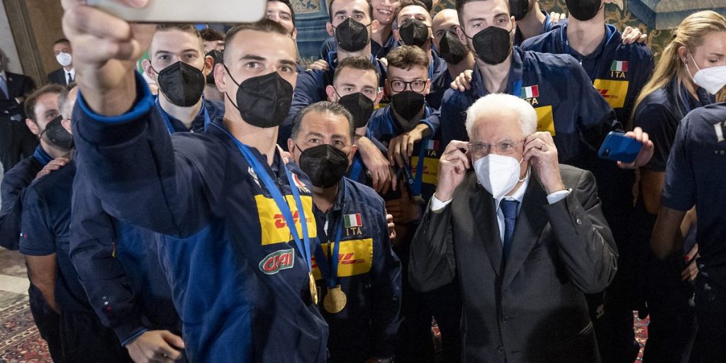 Anzani e gli azzurri da Mattarella e Draghi