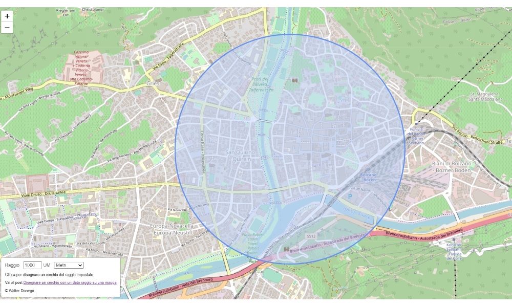 App dice ai bolzanino il loro ‘raggio d’azione’