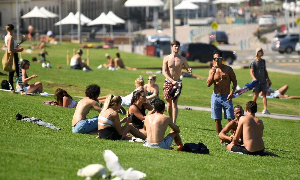 Australia, test a tappeto a Bondi beach