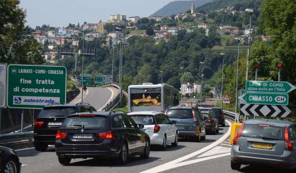 Autostrada, chiude quattro notti il tratto tra Monte Olimpino e Chiasso
