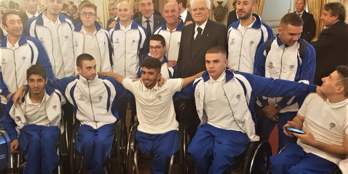 Coach Bergna al Quirinale: «Il presidente Mattarella, vero amico del movimento paralimpico»