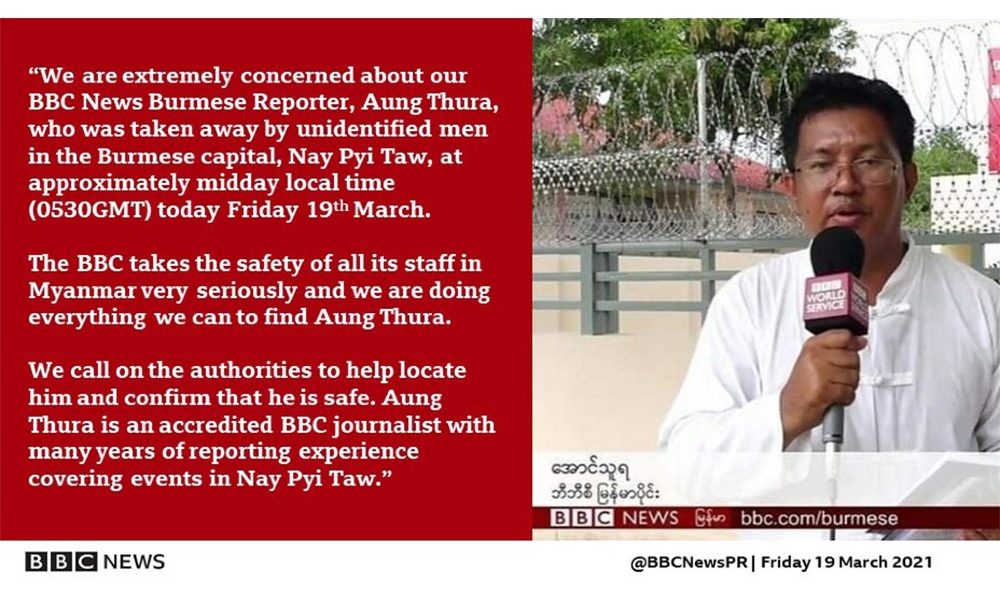 Birmania, reporter Bbc prelevato all’alba e ‘scomparso’