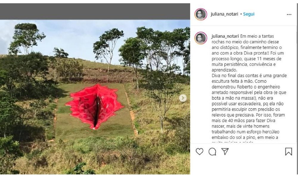 Brasile: artista criticata per scultura a forma di vulva