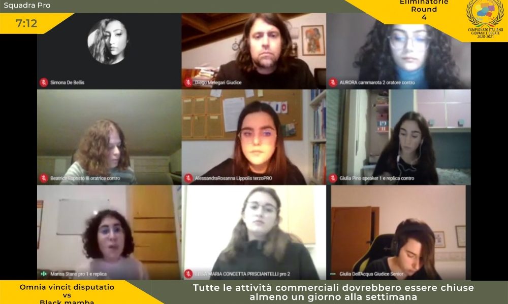 Campionato giovanile Debate, in testa Parma e Bari