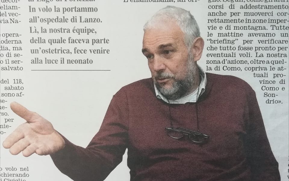 A Civiglio l’ultimo saluto a Carlo Noseda, pioniere dell’elisoccorso sul Lario