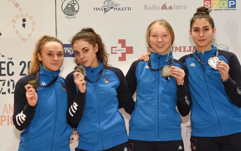 Europei giovanili in Croazia,  Carlotta Ferrari d’argento   con l’Italia