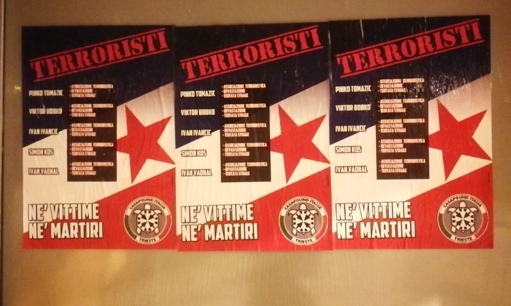 CasaPound: manifesti contro fucilati