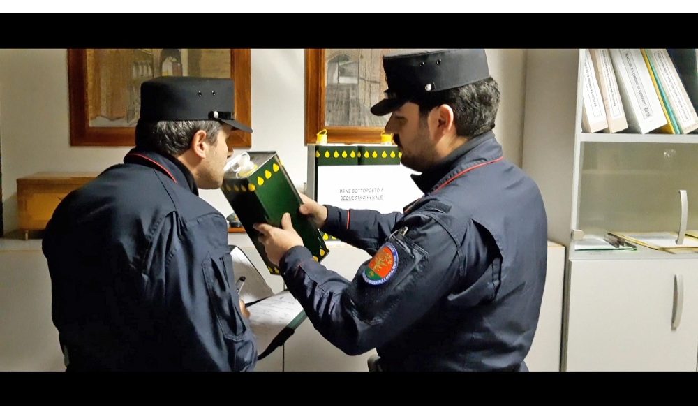 Ccf sequestrano 1.200 litri ‘olio evo’