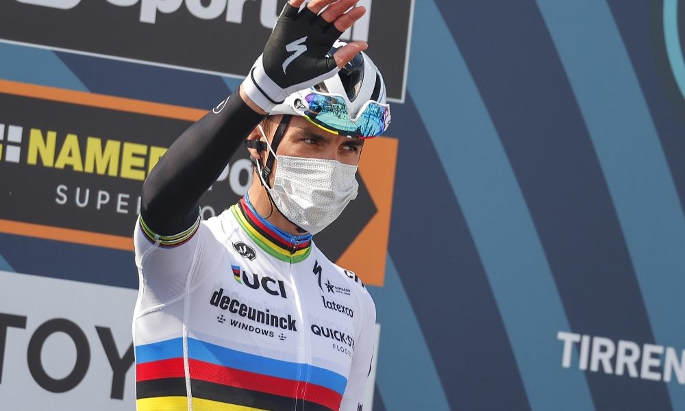 Ciclismo, Tirreno: tappa ad Alaphilippe, Van Aert resta leader