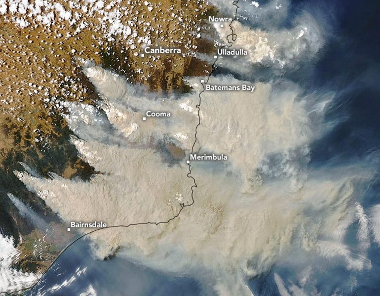 Clima: incendi Australia bloccarono sole,raffreddarono globo