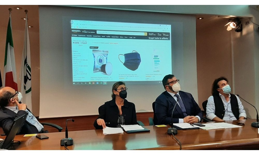 Commercio: sezione Made in Italy Marche in vetrina Amazon