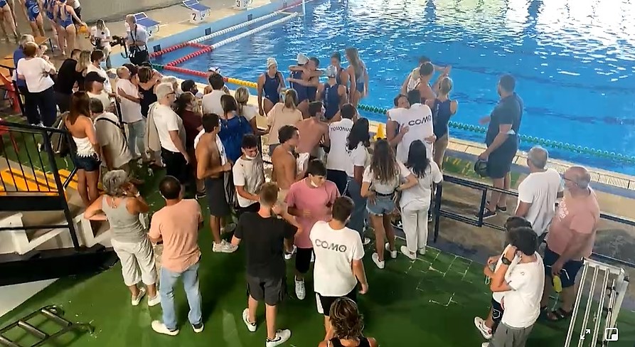 Impresa della Como Nuoto femminile: lariane promosse in serie A