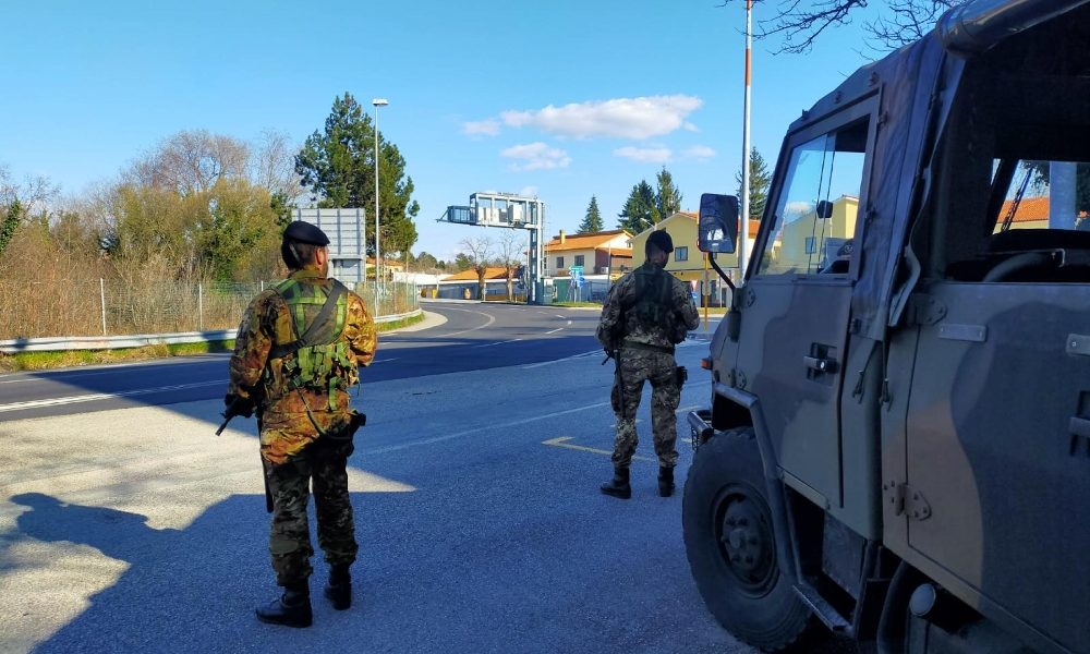 Controlli militari a confine Slovenia
