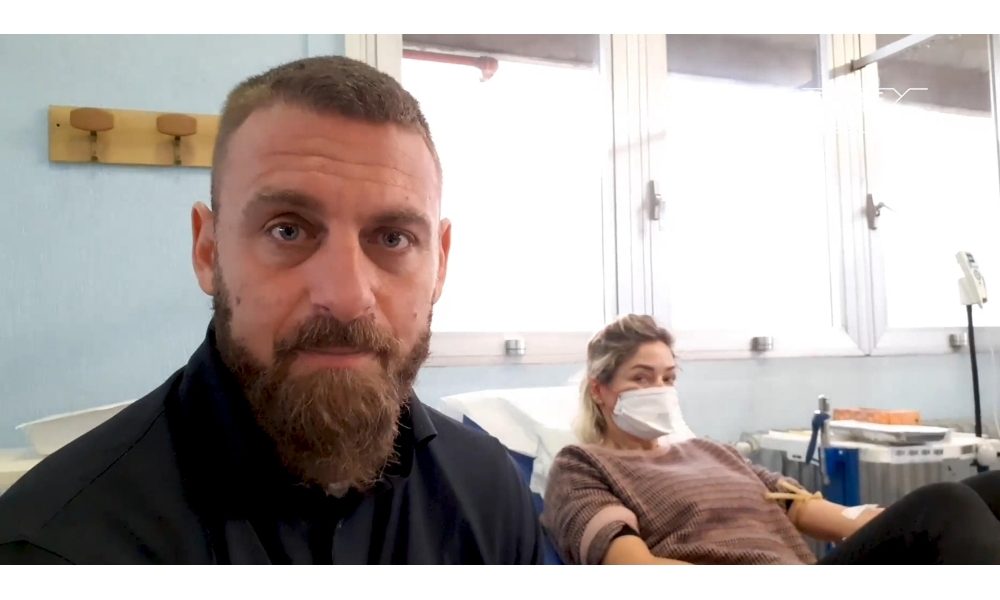 Coronavirus: De Rossi invita a donare il sangue “Gesto sicuro”