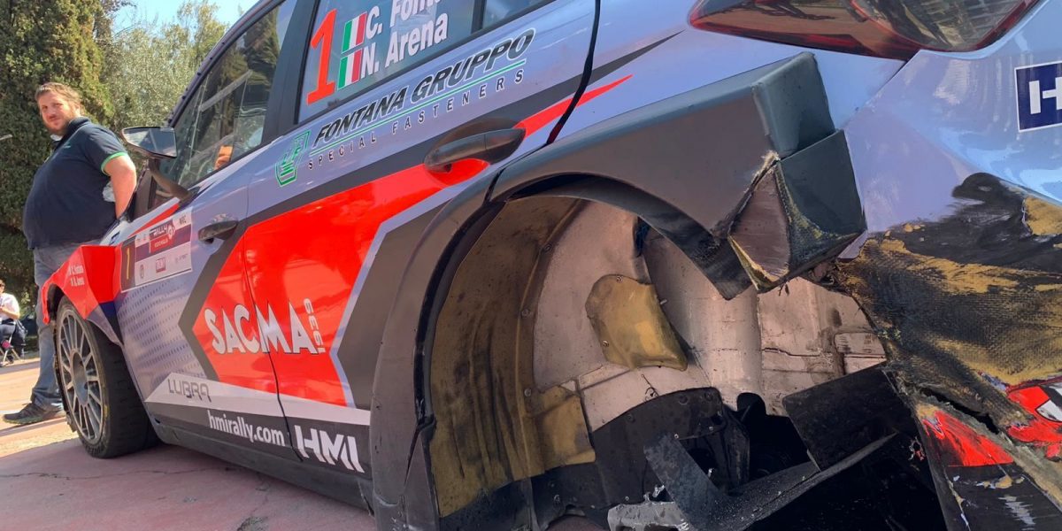 Rally 1000 Miglia. Corrado Fontana ritirato dopo una toccata