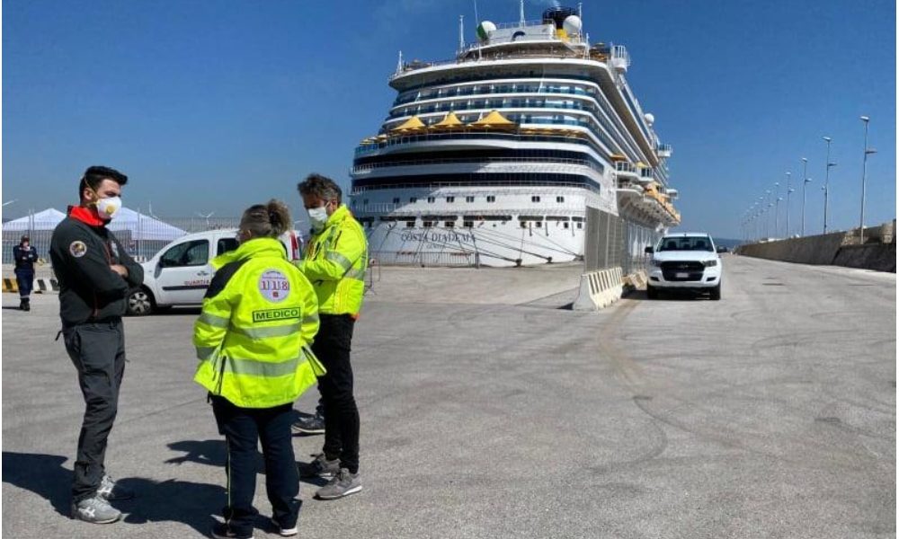 Costa Diadema, posto medico nel porto