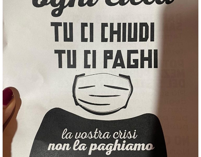 Covid: Napoli; in 150 a corteo pacifico al Rione Traiano