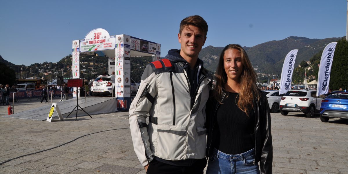 Campioni dello sport al Rally Aci Como-Etv: in piazza Cavour Arianna Noseda e Jacopo Cerutti