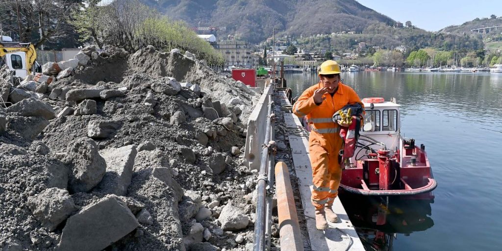 Il cantiere delle arriva davanti a piazza Cavour