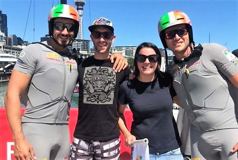 Auckland, Daniele Danesin a fianco del team di “Luna Rossa”
