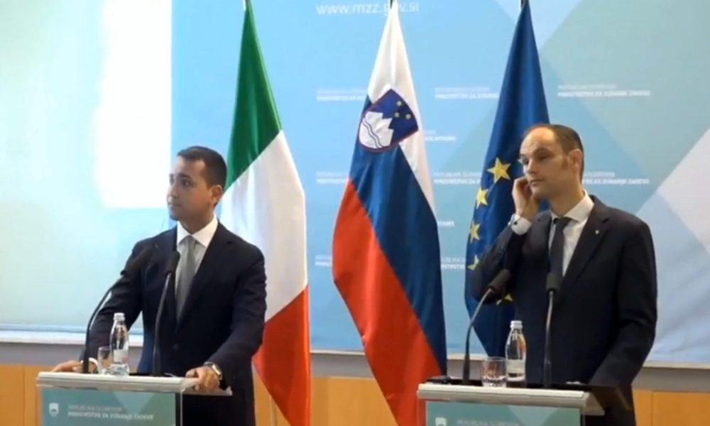 Di Maio, Slovenia vuole riaprire 15/6