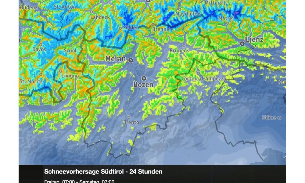 Domani neve anche al Brennero