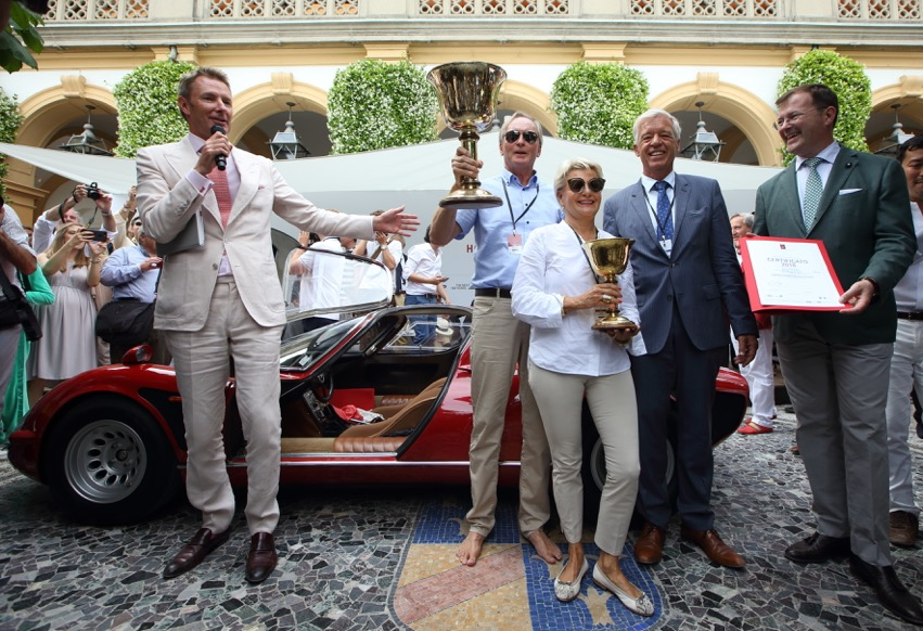 Concorso d’Eleganza tra auto e Vip. La Coppa d’Oro assegnata a un’Alfa Romeo