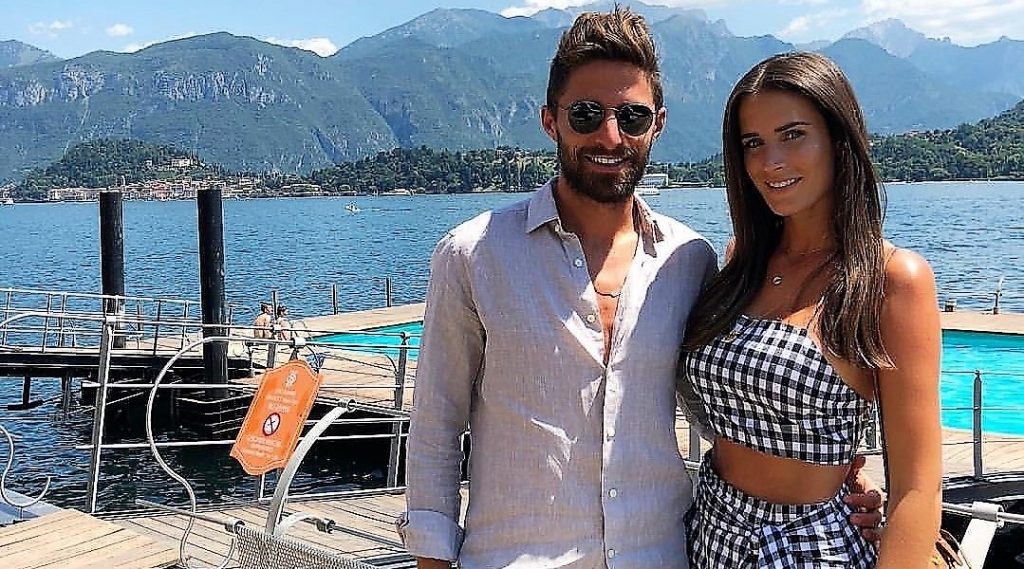 Fabio ed Erin Borini: relax sul Lario in attesa di iniziare il ritiro con il Milan