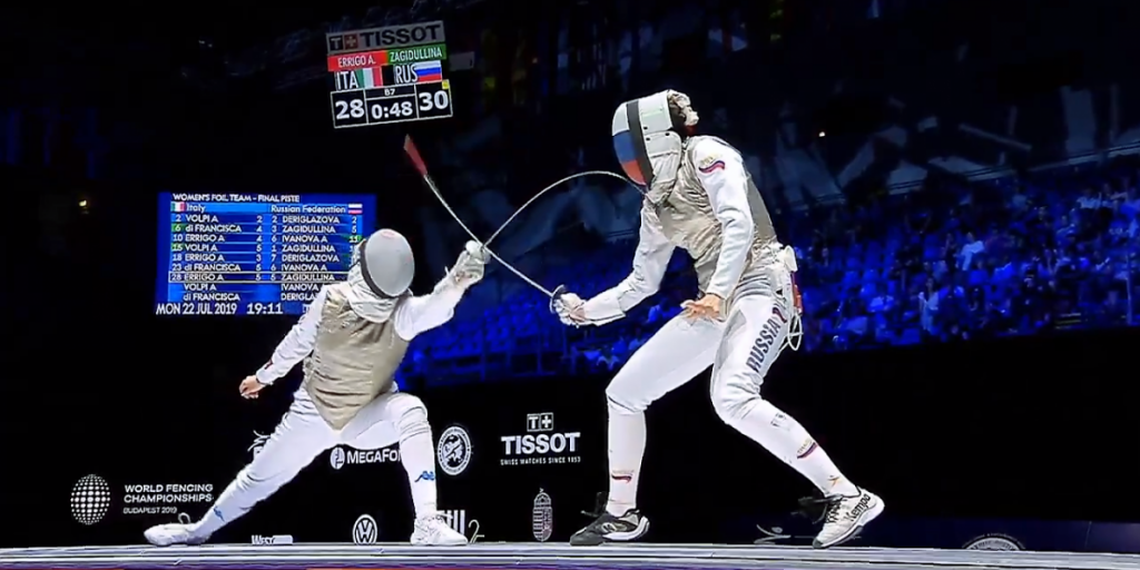 Budapest, argento amaro per Errigo e l’Italia. Nel fioretto a squadre successo in volata della Russia