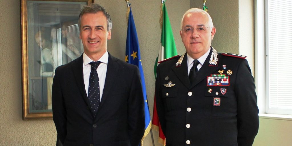 Regione: Fermi incontra il comandante del carabinieri