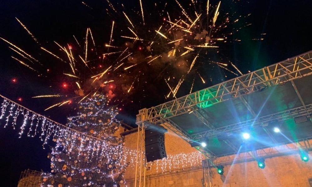 Festa di capodanno in piazza a Norcia