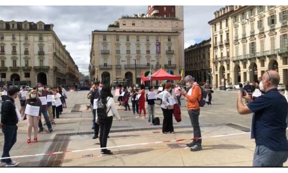Flash mob scuola a Torino