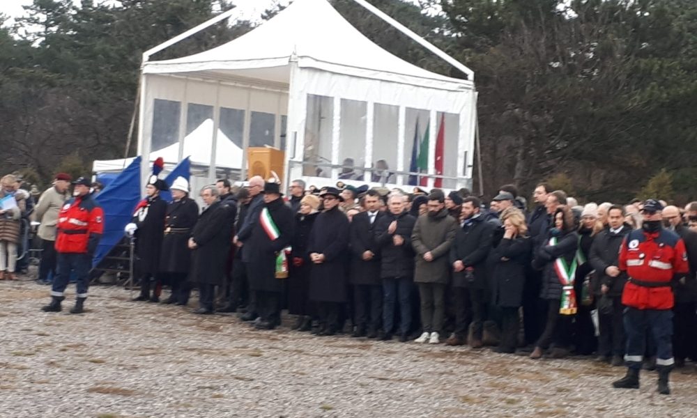 Foibe: cerimonia a Basovizza