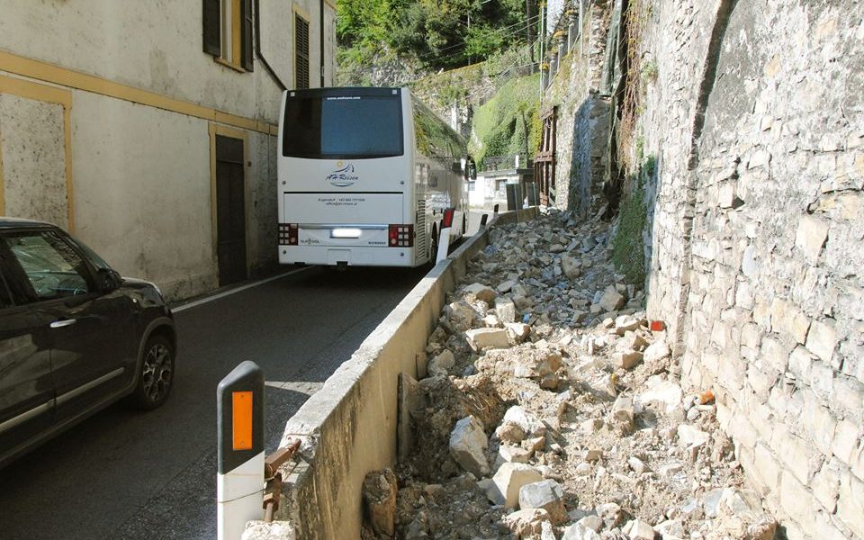 Argegno, per due settimane stop ai veicoli. Al via diversi cantieri sulla Regina