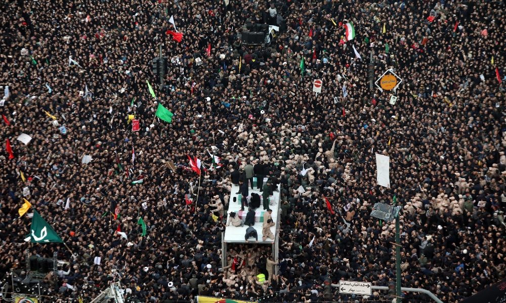 Funerali Soleimani, milioni a Teheran