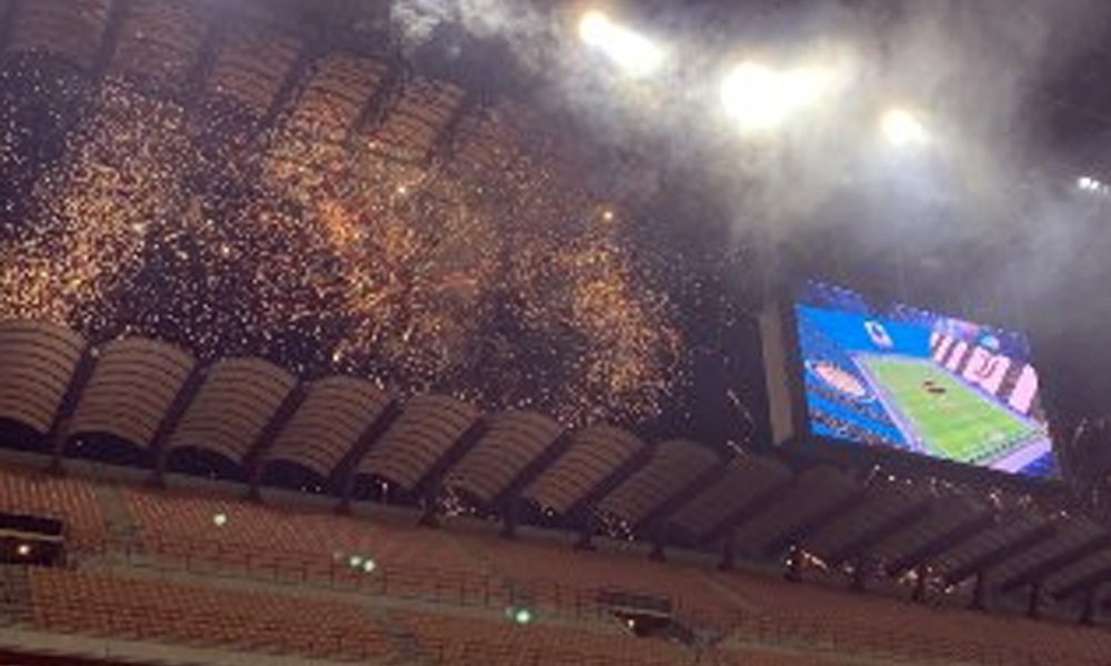 Fuochi prima di Inter-Juve, 2 denunce