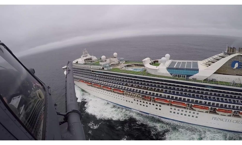 Grand Princess in porto non commerciale