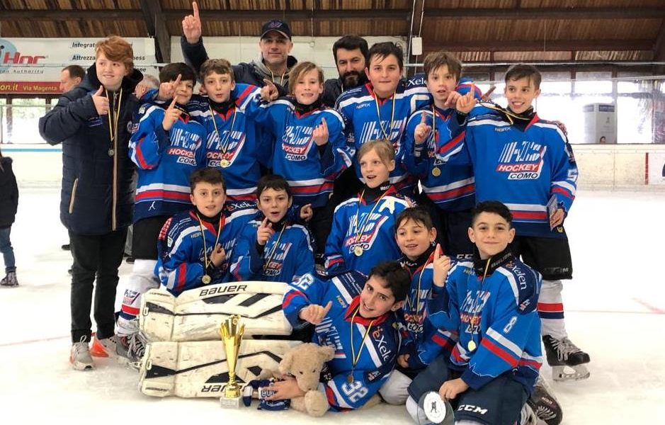 Hockey su ghiaccio: trionfo degli Under 11 comaschi nel Torneo di Varese