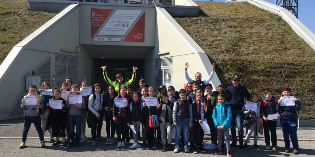 I bambini a lezione di elisoccorso