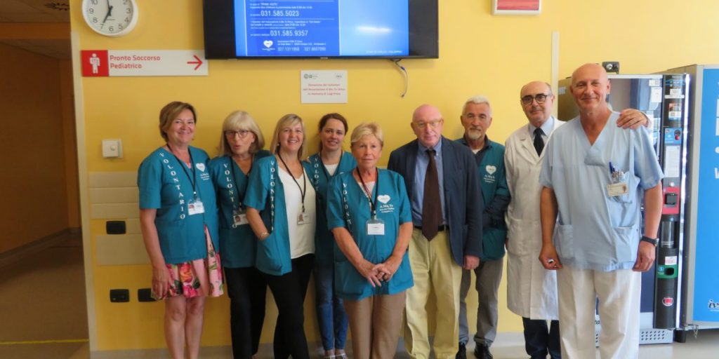 Pronto soccorso del Sant’Anna, Amate Onlus dona un televisore