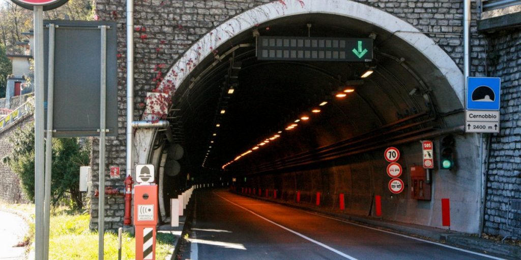 Al via il restyling della galleria di Cernobbio: resterà chiusa per 120 notti