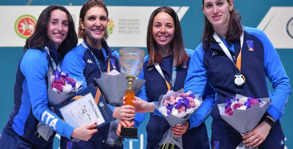Arianna Errigo, successo in Coppa del Mondo a Kazan con la squadra azzurra di fioretto