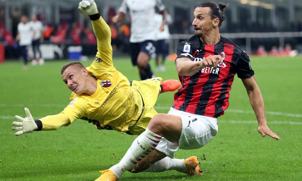 Ibrahimovic trascina il Milan, Bologna ko