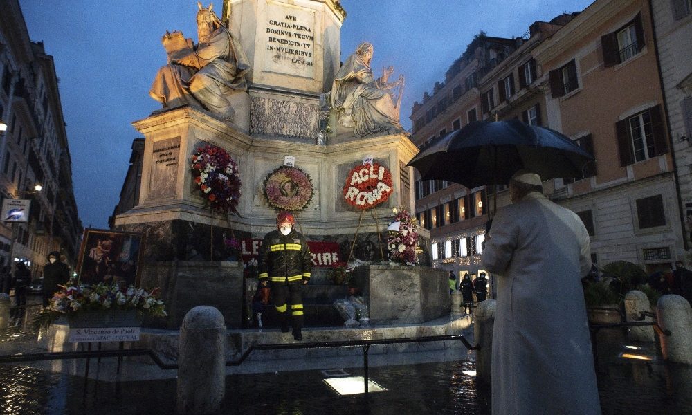Il Papa a Piazza di Spagna e a Santa Maria Maggiore